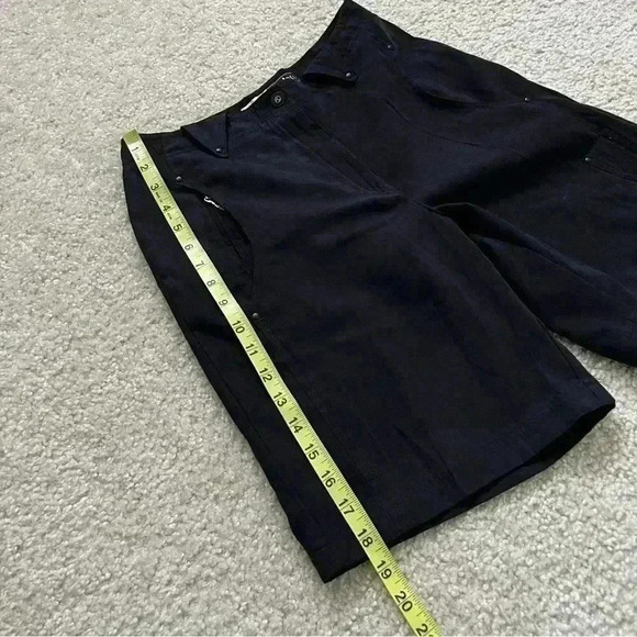 Jamie Sadock Women’s High Rise Black Polyester Black Shorts 8.5” Inseam Size 2 - Picture 12 of 16